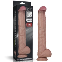 Dildo z Przyssawką Silikonowy Dual Layered Bendable Silicone Cock 