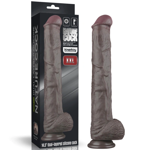 Dildo z Przyssawką Silikonowy Dual Layered Bendable Silicone Cock 