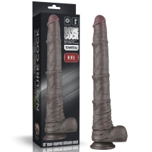 Dildo z Przyssawką Silikonowy Dual Layered Bendable Silicone Cock 