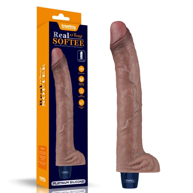 Realistyczny Wibrator Silikonowy REAL Softee Rechargeable Silicone