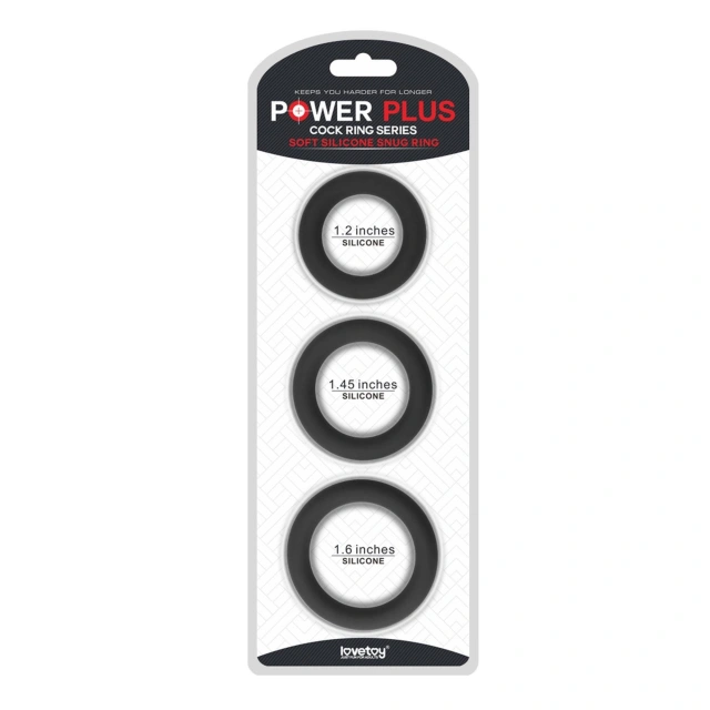 Pierścień Erekcyjny Silikonowy Power Plus Soft Silicone Snug Lovetoy 