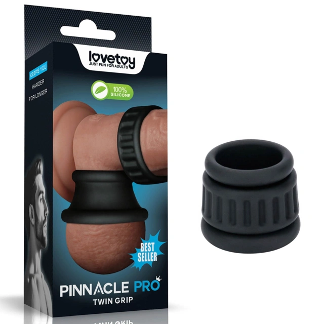 Pierścień Erekcyjny Pinnacle Pro Twin Grip Stretcher Lovetoy 