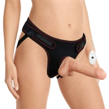 Proteza Penisa Easy Strapon Set Lovetoy Wibrujący 19,1 Cm