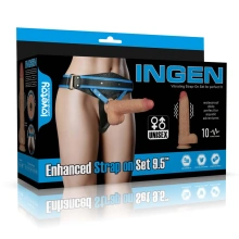 Proteza Penisa Enhanced Strap On Set Xs/s/m Lovetoy Wibrujący 24,1 Cm