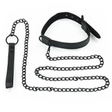 Akcesoria Bondage Bondage Fetish Matt Collar With Leash Lovetoy Czarny 