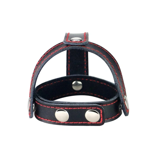 Pierścień Erekcyjny Bondage Fetish Tstyle Leather Cockring With Divider 
