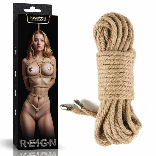 Lina Bondage Rebellion Reign Rustic Hemp Bondage Rope Lovetoy 