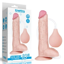 Penis z Wytryskiem Dildo Duże 25cm Cielisty 