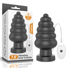 Duży Korek Analny z Wibracjami King Sized 18cm Czarny 