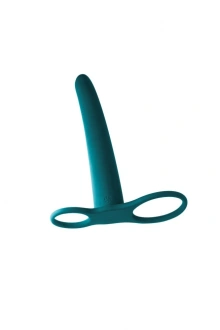 Dildo do Podwójnej Penetracji z Pierścieniami Pure Passion Zielony 