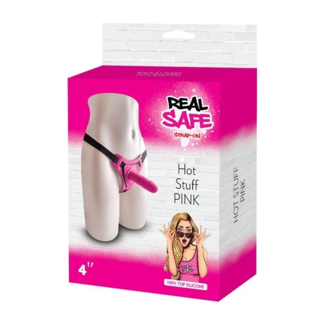 Realistyczny strap-on Toyz4Lovers Pink – 10 cm
