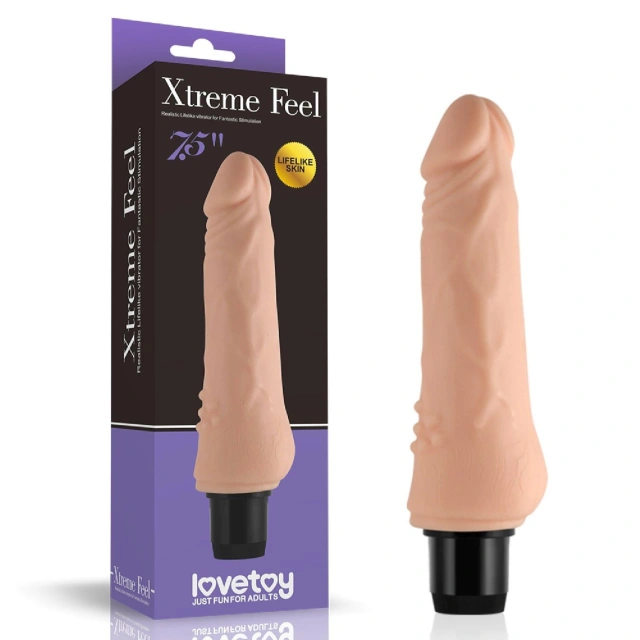 Realistyczny wibrator z cyberskóry 19 cm - 7.5 Xtreme Feel Cyberskin Vibrator