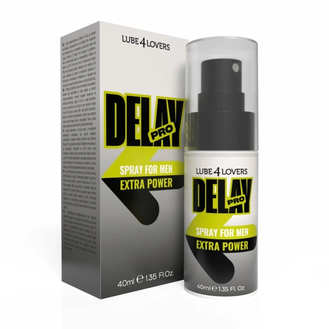 Spray opóźniający dla mężczyzn wydłużający stosunek – Delay Pro Spray 40 ml extra power Lube4Lovers