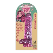 BUBBLEGUM BLAST TWINKLE JAM PINK CLASSIC JELLY 8,7 INCH DILDO