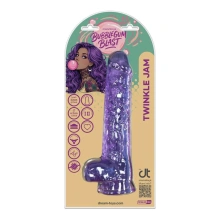 BUBBLEGUM BLAST TWINKLE JAM PURPLE CLASSIC JELLY 8,7 INCH DILDO