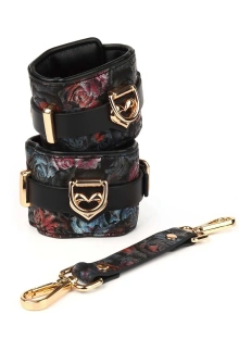 Floral Jacquard Wrist Cuffs