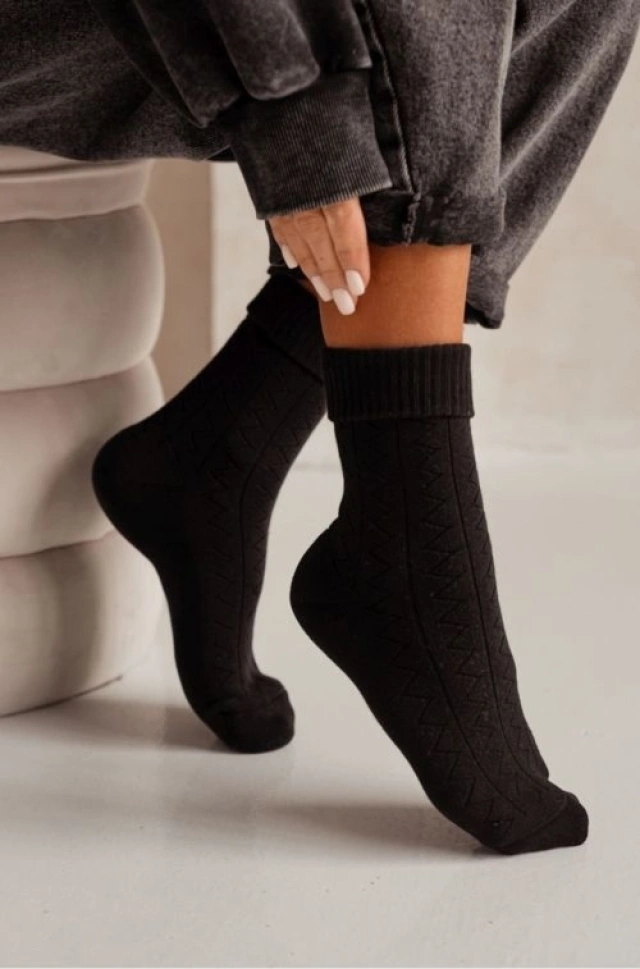 Skarpety 0118 Frotte/012 Czarne