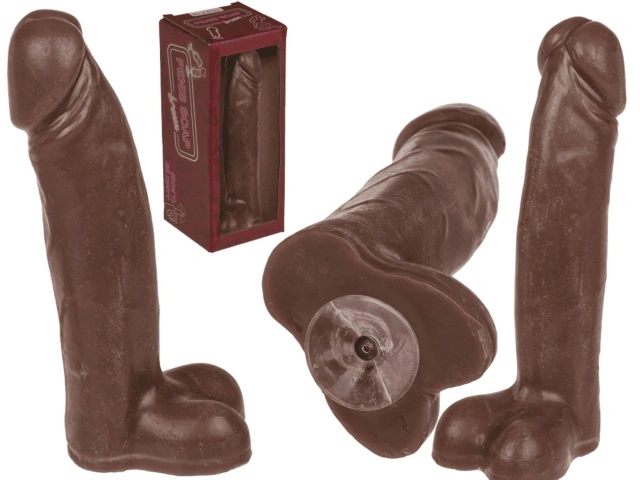 Penis soap with suction cup, brown / Mydło Penis z przyssawką - brązowe