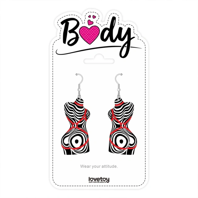 Body Abstract Wave Earrings