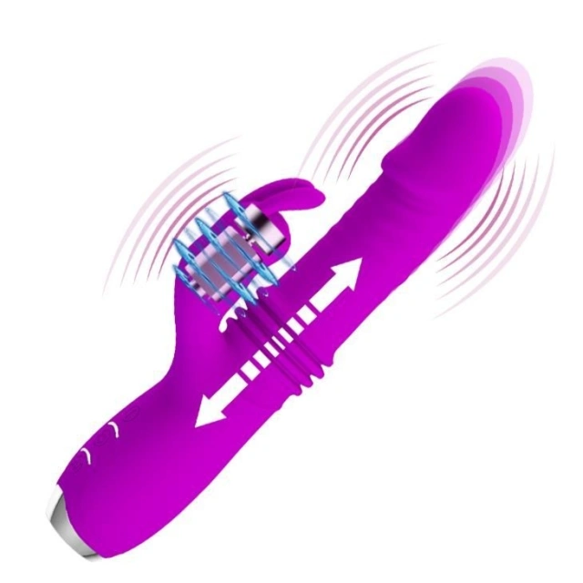 Wibrator Punktu G Dorothy USB 3 Thrusting 12 Vibration Pretty Love Posuwisty Ładowany USB 