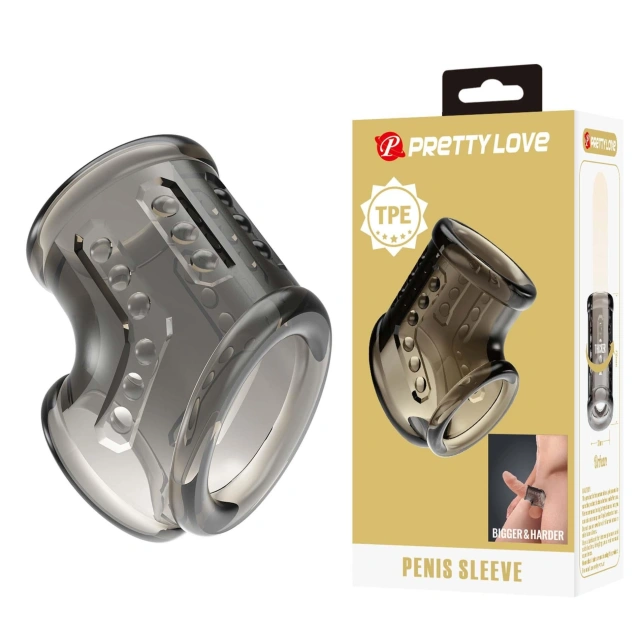 Pierścień Erekcyjny Penis Sleeve – Smoke Pretty Love 