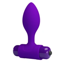 Korek Analny Vibra Butt Plug Purple Pretty Love Fioletowy 