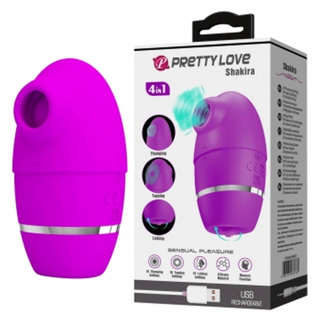 Stymulator Łechtaczki Silikon Shakira Pretty Love Ładowany USB 