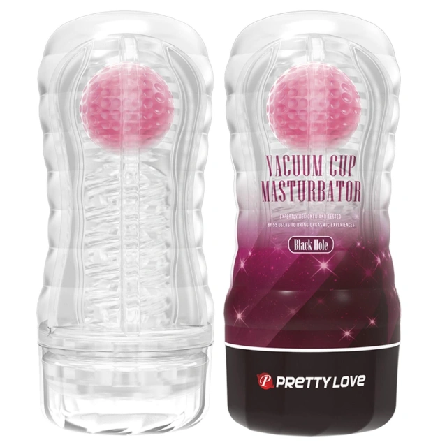Masturbator TPR / ABS Vacuum CUP Masturbator Black Hole ABS TPR Pretty Love Czarny 