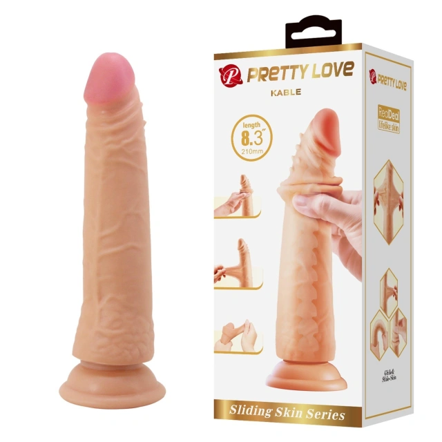 Dildo z Przyssawką Żelowy Kable 8.3