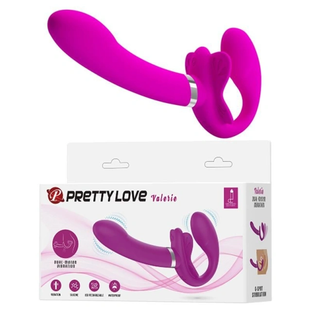 Pasek Strap-on Valerie 12 Vibration Functions Memory Function Pretty Love 12 Trybów Wibrujący 
