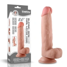 Dildo z Przyssawką i Ruchomą Skórą Lovetoy 20cm 