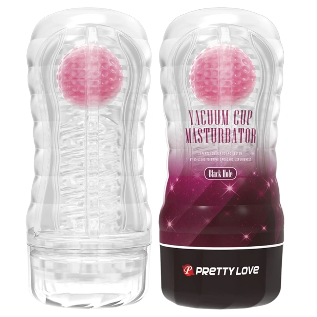 PRETTY LOVE - VACUUM CUP MASTURBATOR Black Hole ABS TPR