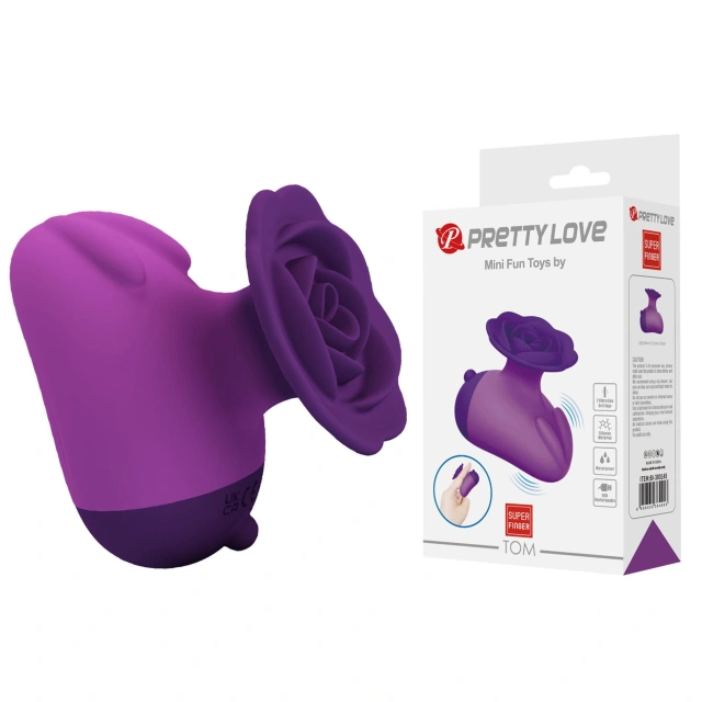 Pretty Love Tom – Vibrating Finger Stimulator Purple