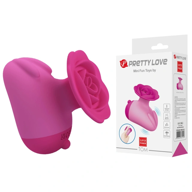 Pretty Love Tom – Vibrating Finger Stimulator Pink