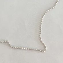 Srebrny naszyjnik choker KULKA