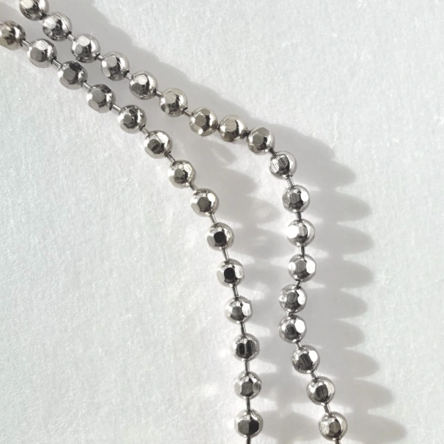 Srebrny naszyjnik choker kulka DELIKATNOŚĆ