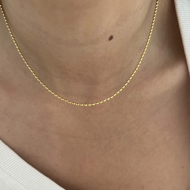 Srebrny pozłacany naszyjnik choker złota perełka