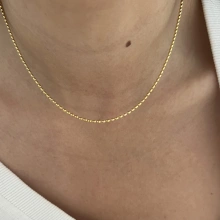 Srebrny pozłacany naszyjnik choker złota perełka