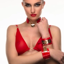 Kajdanki na Nadgarstki VEGAS High Gloss Wrist Cuffs Kinky Diva 