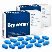 Zestaw: BRAVERAN 2×8 szt. – Tabletki na Mocną Potencję Libido i Erekcję 