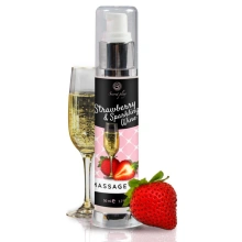 Olejek do Masażu Truskawka i Wino Musujące 50 ml 