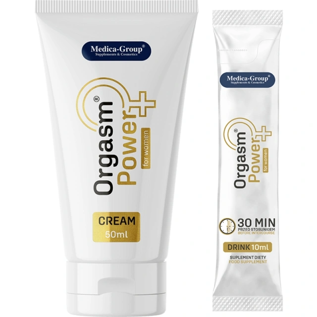 Orgasm Power for Women Cream 50 ml + Drink 10 ml - zestaw na wywołanie podniecenia i orgazmu