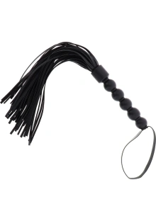 Pejcz czarny - Short Beaded Flogger Whip Black
