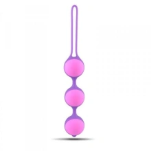 Kulki-Palline Vaginali Bi-Balls Triple Purple