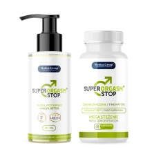 Super Orgasm Stop na Przedwczesny Wytrysk, Opóźnienie Orgazmu 150 ml żel + 60 kaps. - Nr 1 wśród KLIENTÓW !!!