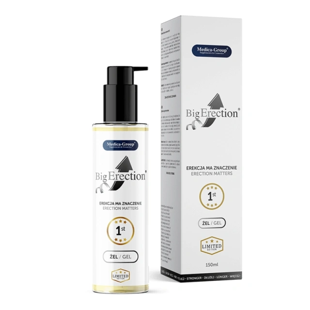 BigErection na potencję, Mocną Erekcję, Przedwczesny Wytrysk - Żel 150 ml - Nr 1 wśród KLIENTÓW !!!