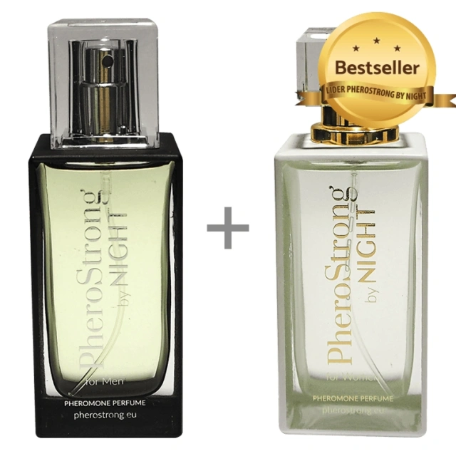 Perfumy z feromonami - PheroStrong by Night for Women 50ml + PheroStrong by Night for Men50 ml 