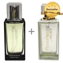 Perfumy z feromonami - PheroStrong by Night for Women 50ml + PheroStrong by Night for Men50 ml 