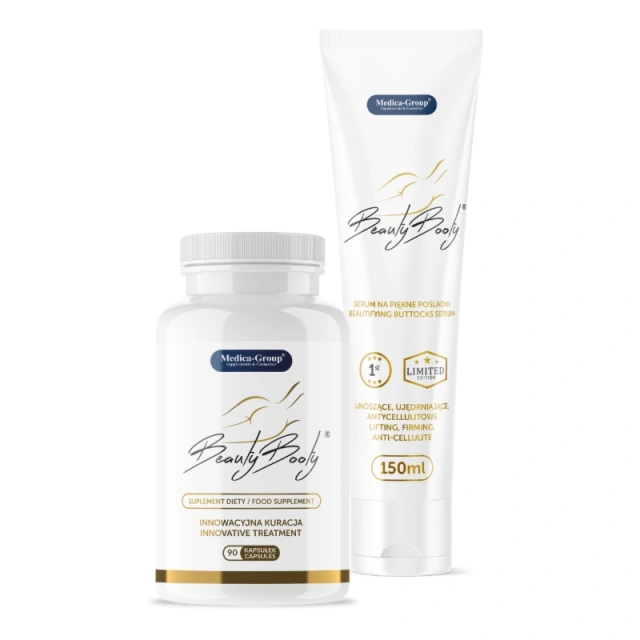 Piękne, Jędrne Pośladki Bez Cellulitu - BeautyBooty - 150 ml+90 kap. - Nr 1 wśród KLIENTÓW !!!
