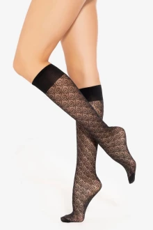 Podkolanówki TRENDY LINE 30 Nero